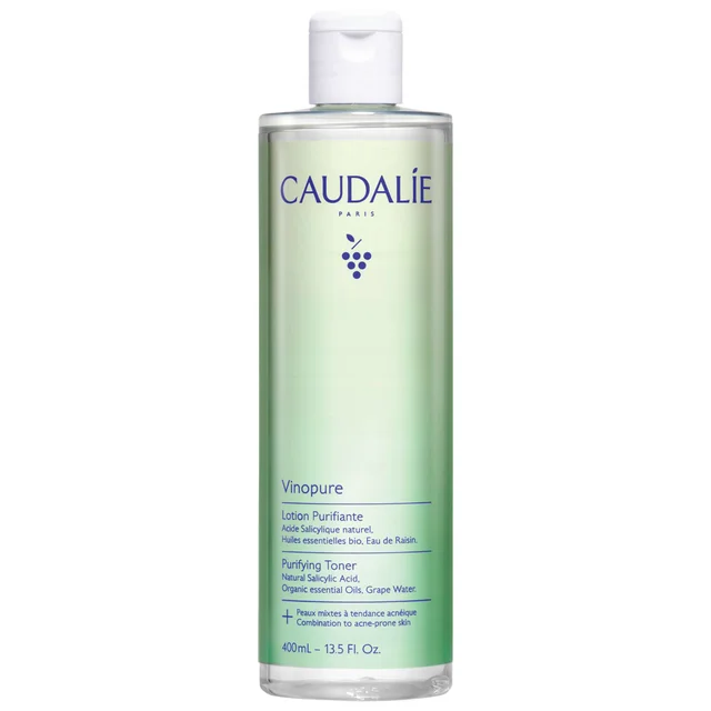 Caudalie Vinopure Natural Salicylic Acid Pore Minimising Toner 400ml (Worth £44)