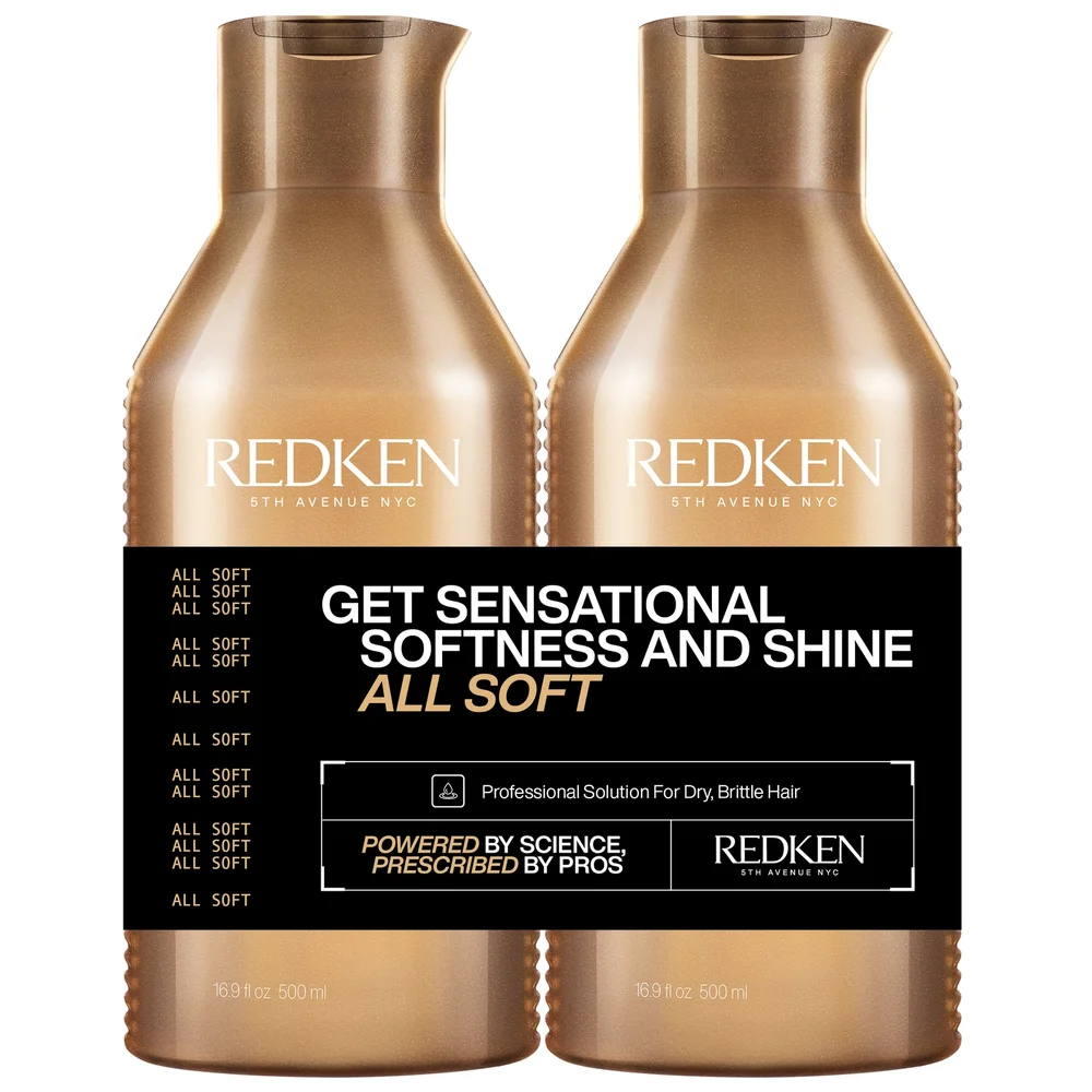 Redken All Soft Duo Set: Shampoo 500ml & Conditioner 500ml Image 1