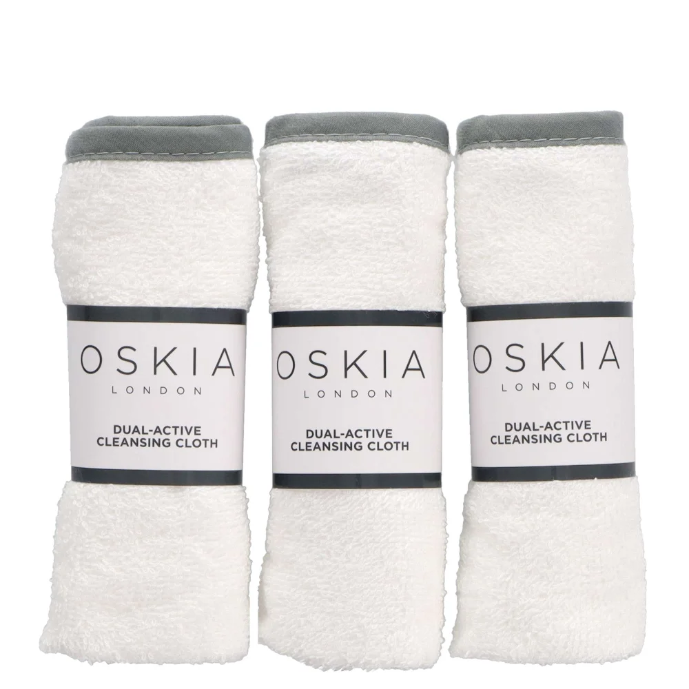 Oskia Tools & Accessories Dual Active Cleansing Cloth x 3 Image 1