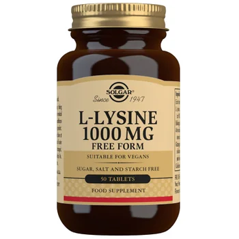 Solgar Amino Acids L-Lysine 1000 mg Tablets x 50