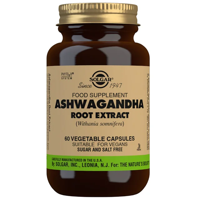 Solgar Botanical & Herb Ashwagandha Root Extract Vegetable Capsules x 60
