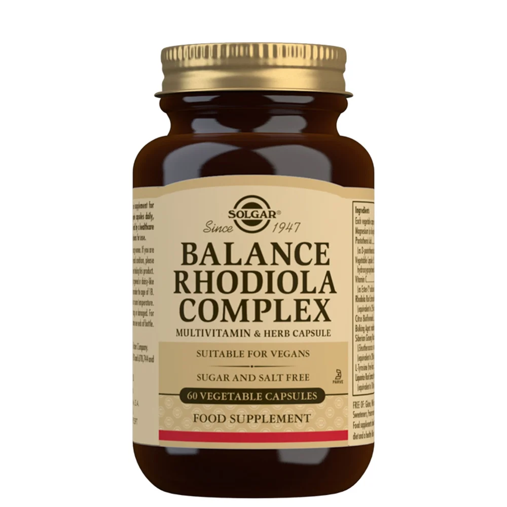 Solgar Specialty Balance Rhodiola Complex Vegetable Capsules x 60 Image 1