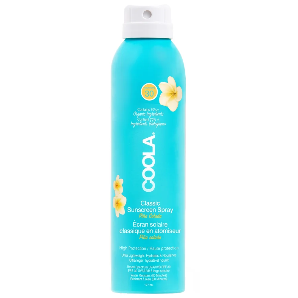 Coola Body Care Classic Body Sunscreen Spray SPF30 Piña Colada 177ml Image 1
