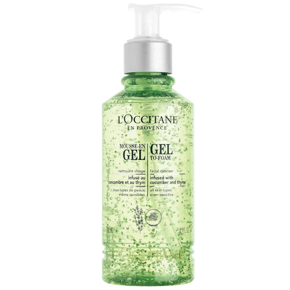 L'OCCITANE Cleansing Infusions Gel-To-Foam Facial Cleanser 200ml Image 1