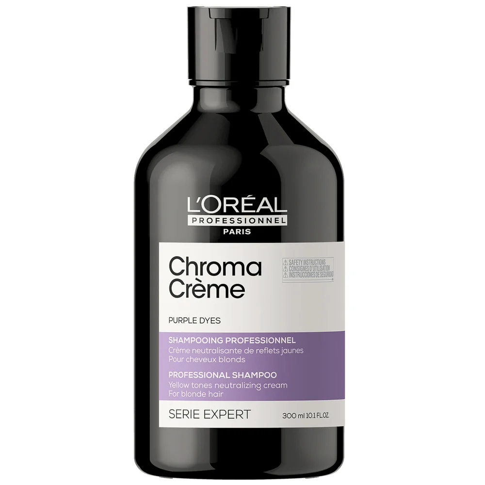 L'Oréal Professionnel SERIE EXPERT Chroma Crème Yellow-Tones Neutralizing Cream Shampoo for Blondes to Platinum Blondes 300ml Image 1