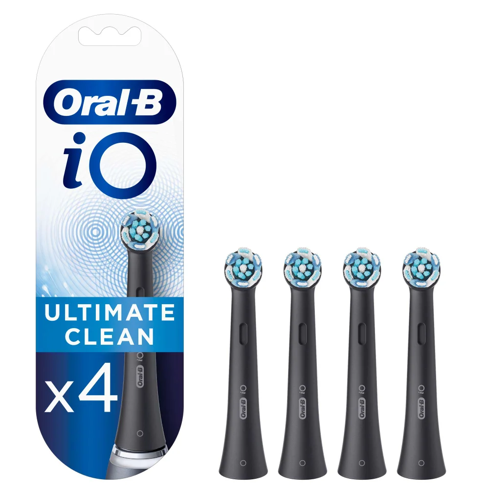 Oral-B Toothbrush Heads iO Ultimate Clean Black Toothbrush Heads 4 Pack Image 1