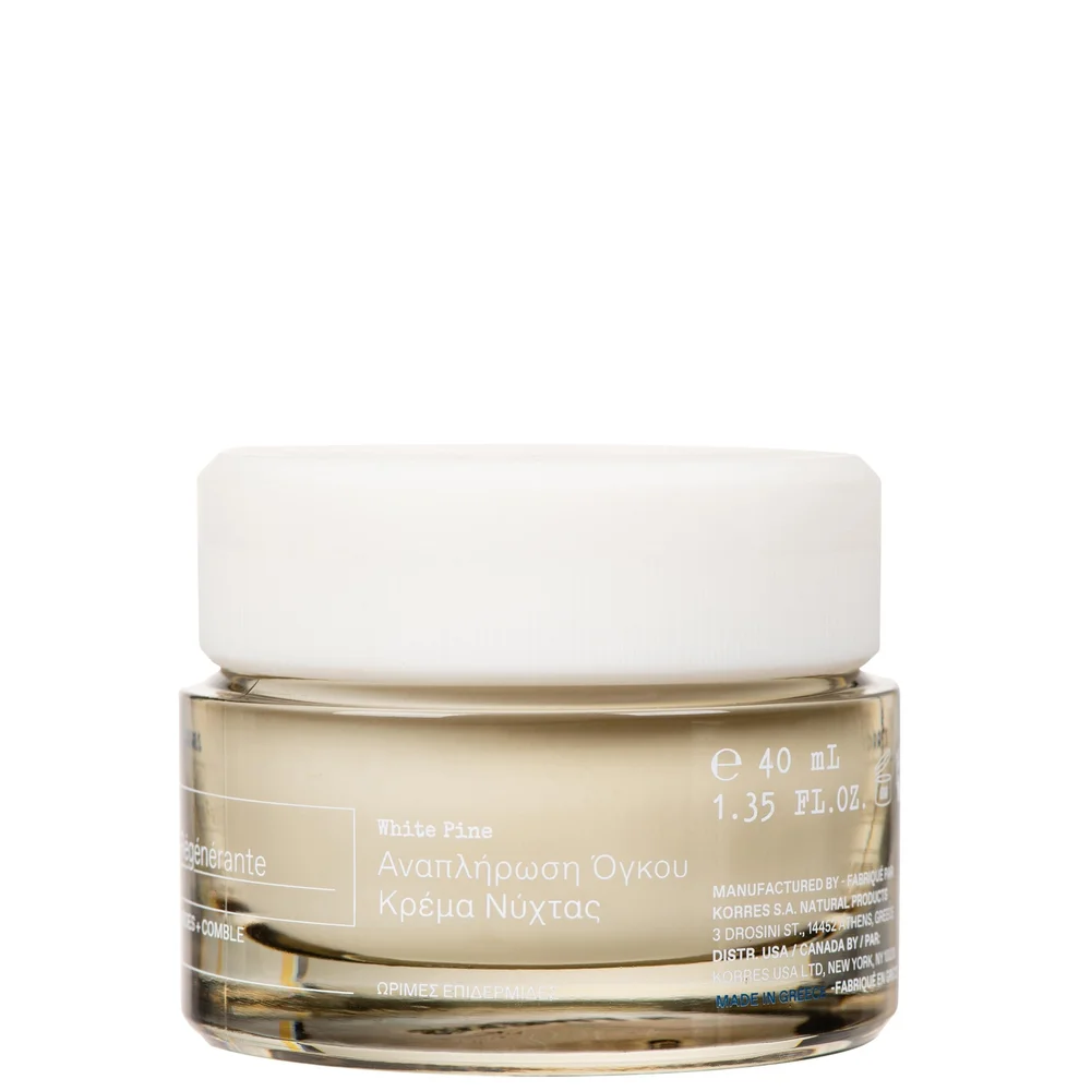 KORRES Face Care White Pine Meno-Reverse Restorative Overnight Facial 40ml Image 1