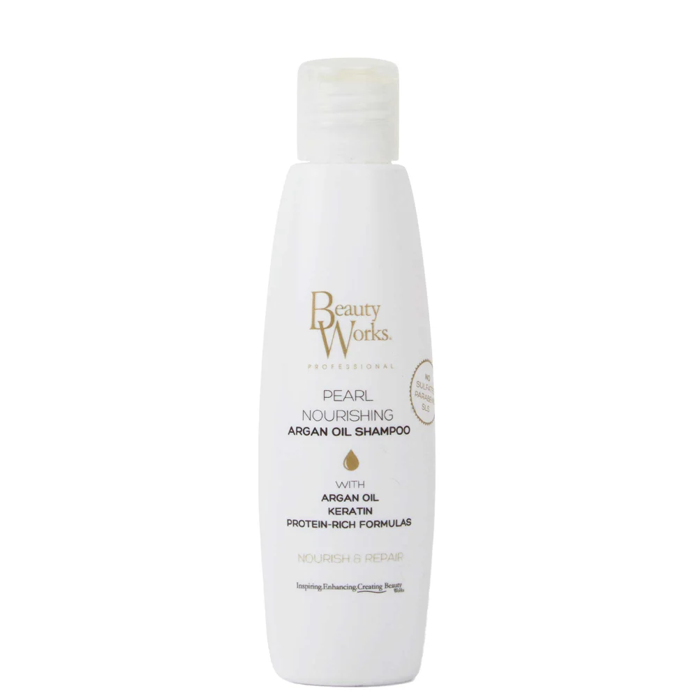 Beauty Works Shampoo Pearl Nourishing Argan Oil Sulphate-Free Shampoo 50ml Image 1