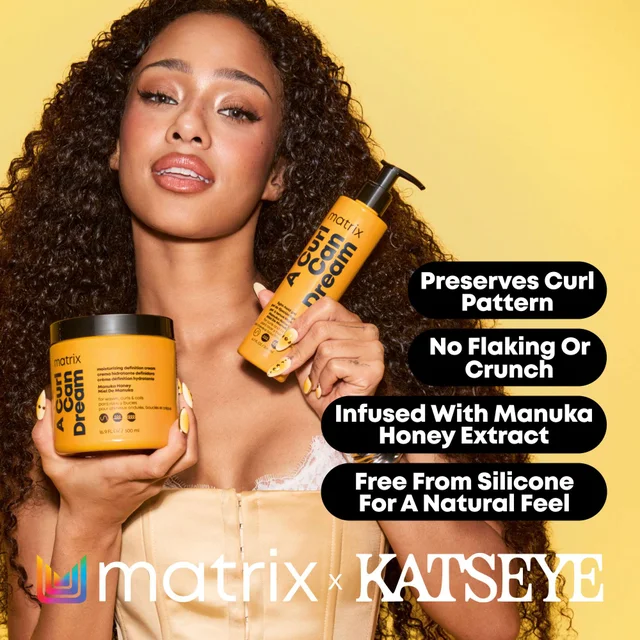 Matrix Total Results A Curl Can Dream Manuka Honey Infused Moisturizing Cream for Curly and Coily Hair 500ml