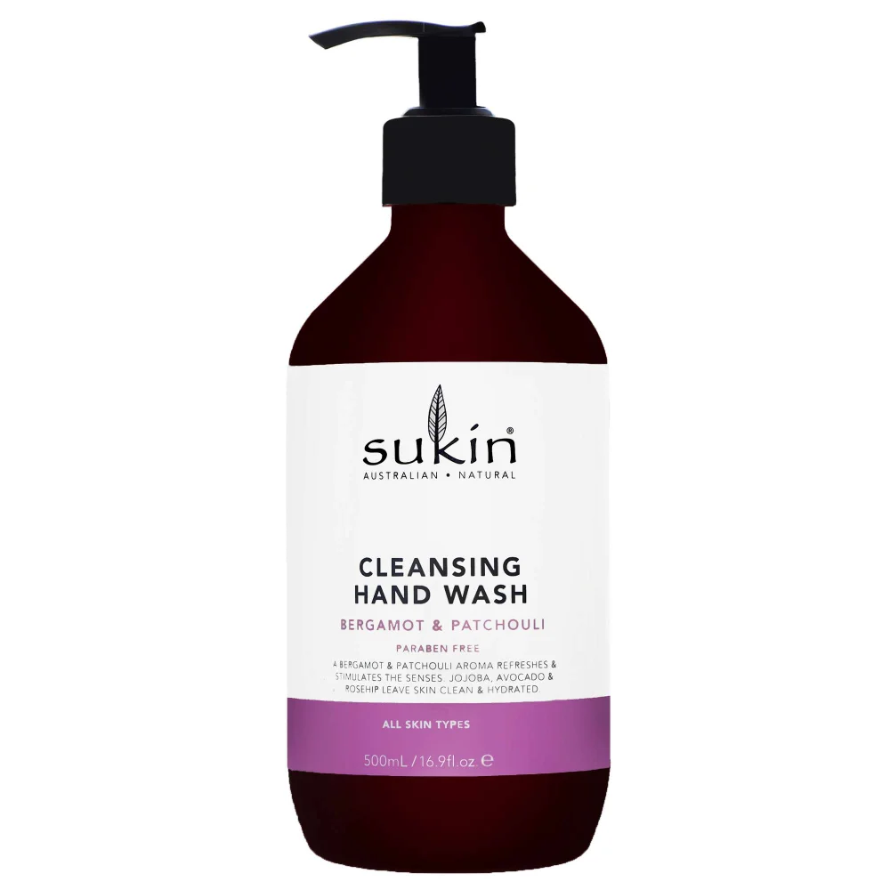 Sukin Cleansing Hand Wash Bergamot & Patchouli 500ml Image 1