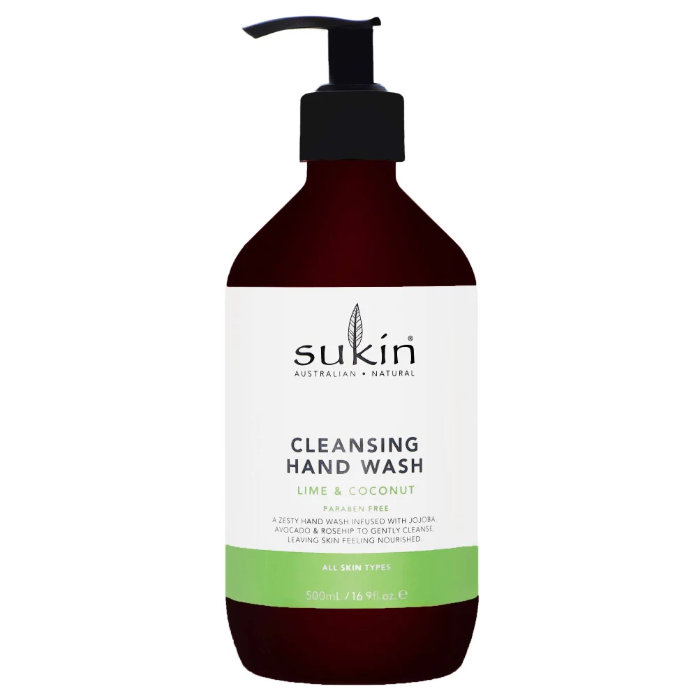 Sukin Cleansing Hand Wash Lime & Coconut Handwash 500ml Image 1