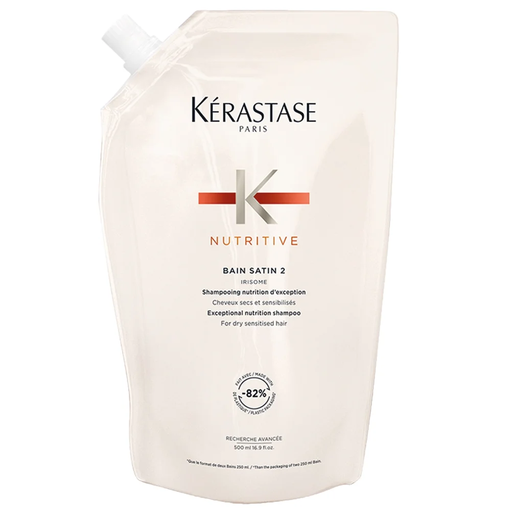 Kérastase Nutritive Bain Satin 2: Exceptional Nutrition Shampoo Refill Pouch 500ml Image 1