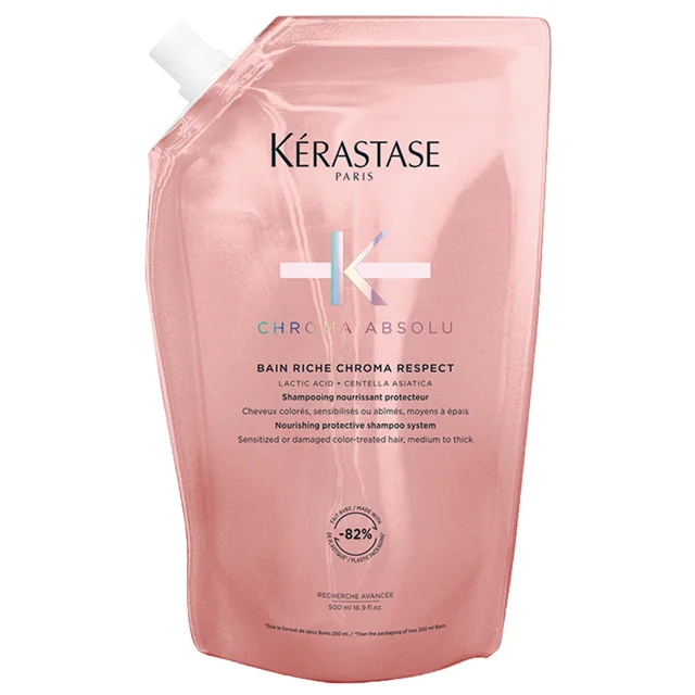 Kérastase Chroma Absolu Bain Riche Chroma Respect: Nourishing Protective Shampoo System Refill Pouch 500ml