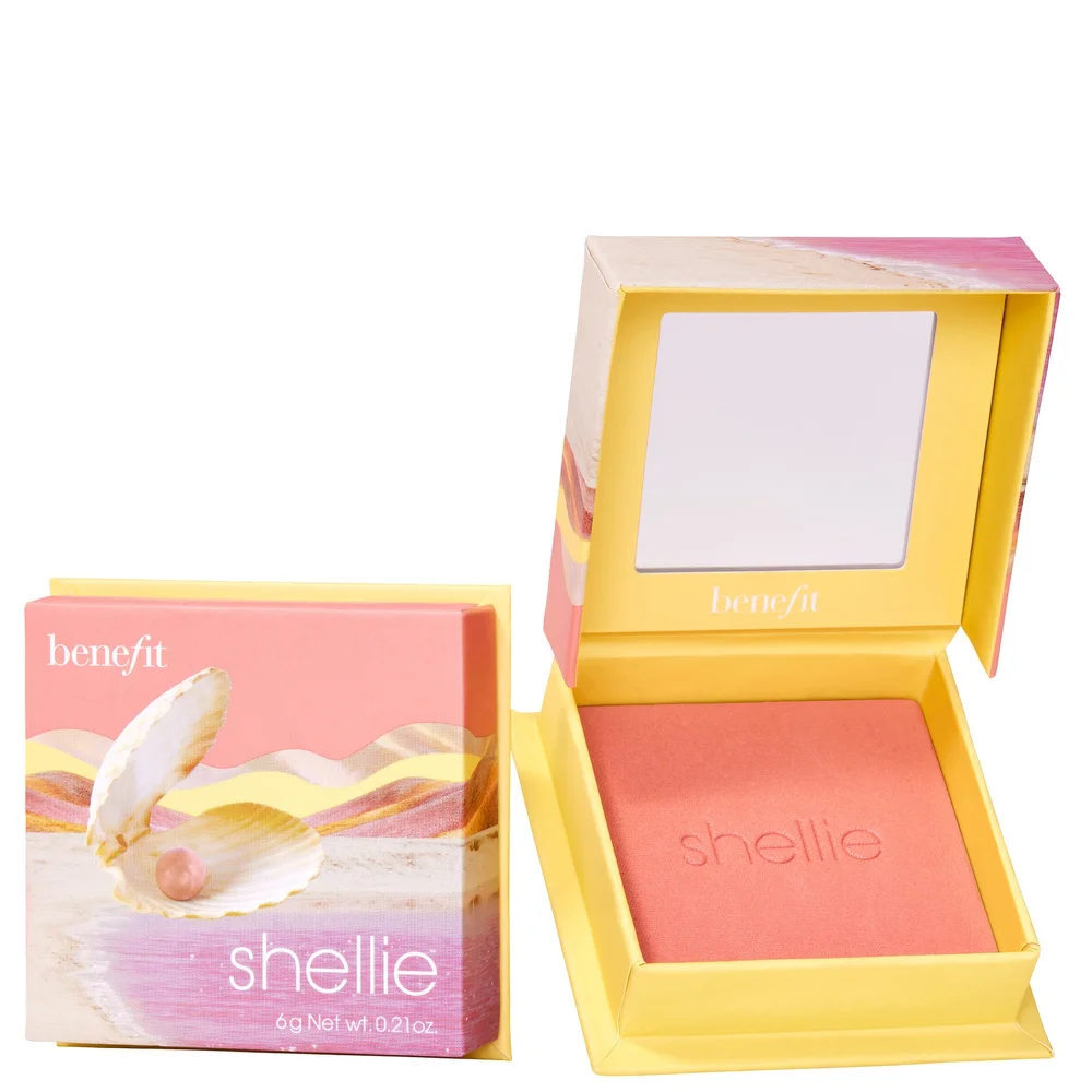 benefit WANDERful World Blush Shellie Warm Seashell-Pink Powder Blush 6g Image 1