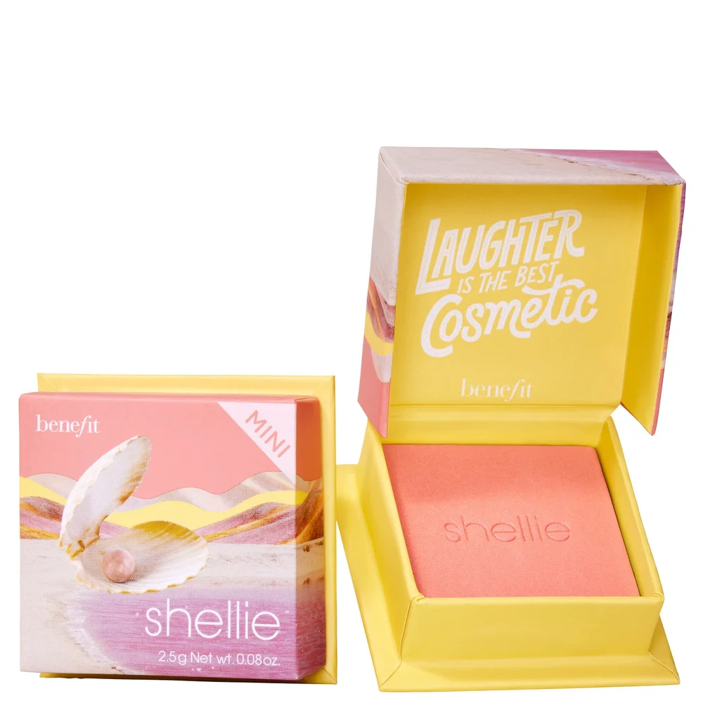 benefit WANDERful World Blush Mini Shellie Warm-Seashell Pink Blush 2.5g Image 1