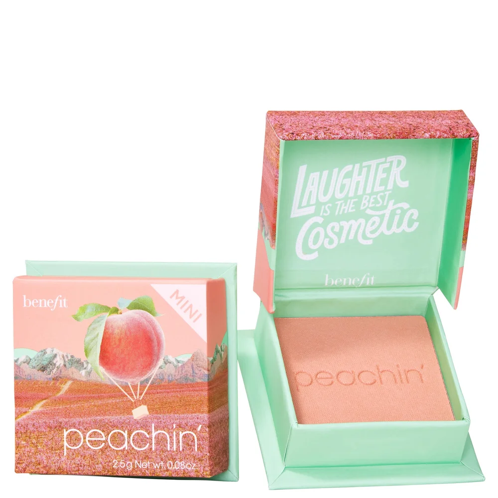 benefit WANDERful World Blush Mini Peachin’ Golden Peach Blush 2.5g Image 1