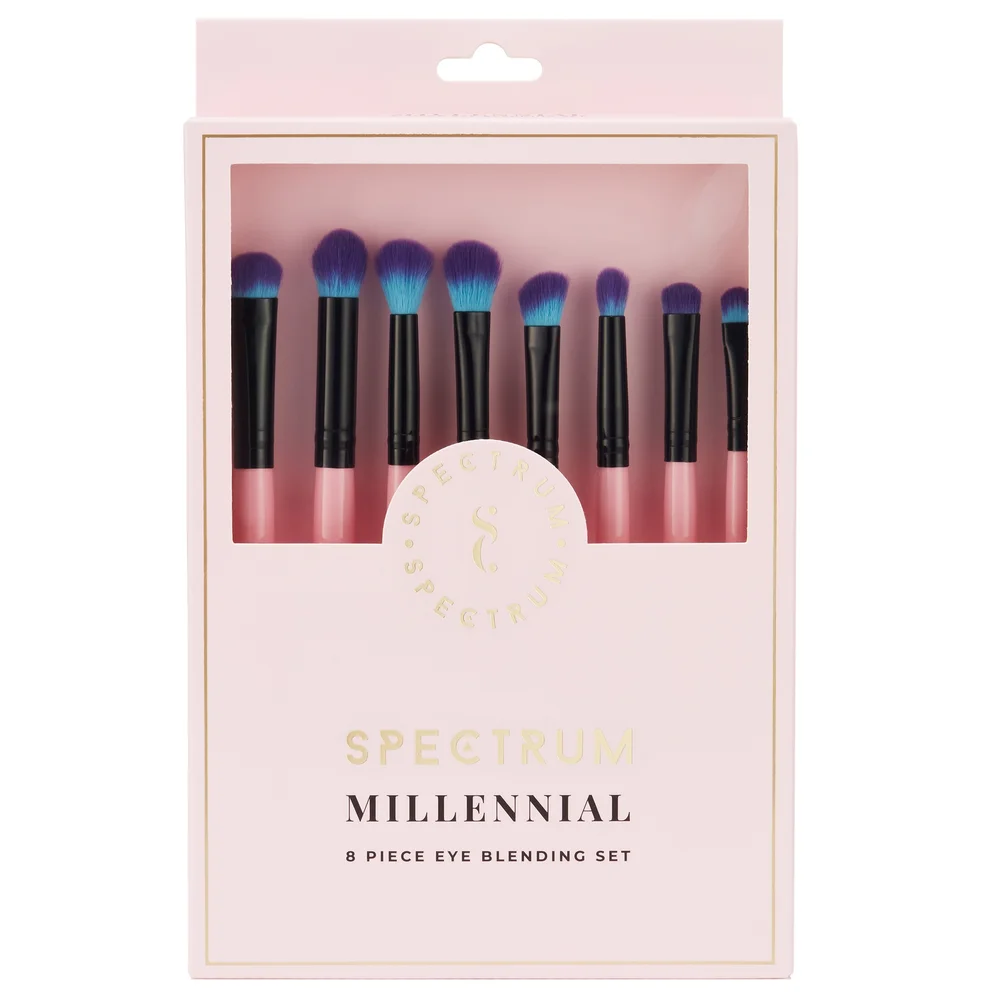 Spectrum Everyday Sets Millennial Pink 8 Piece Eye Blending Makeup Brush Set Image 1