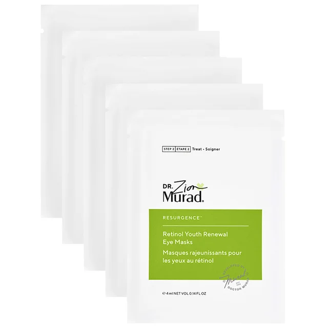 Murad Masks & Peels Resurgence: Retinol Youth Renewal Eye Masks 5 Pairs