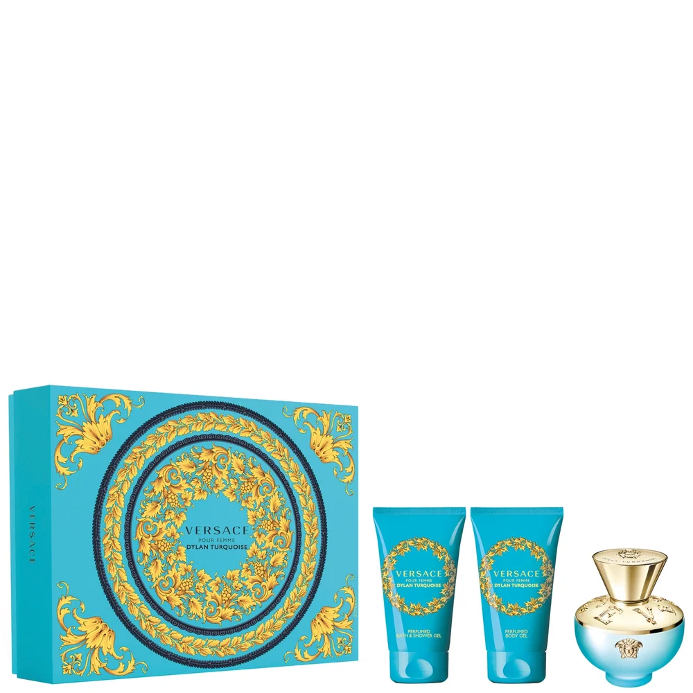 Versace Dylan Turquoise Eau de Toilette Spray 50ml Gift Set Image 1