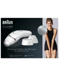 Braun IPL Silk-expert Pro 3 PL3233 IPL With 4 Extras: Wide Head, Precision Head, Venus Razor & Zip Pouch