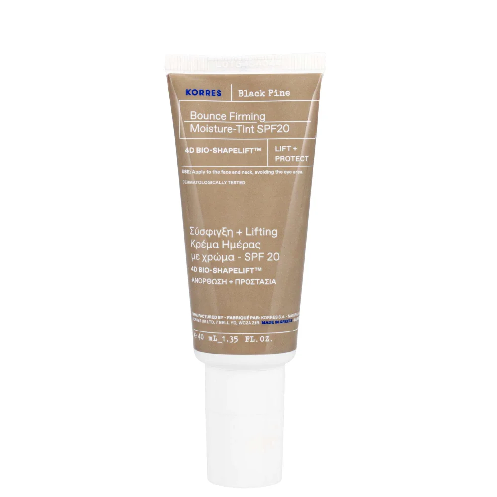 KORRES Face Care Black Pine 4D BioShapeLift™ Bounce Firming Tinted Moisturiser SPF20 40ml Image 1