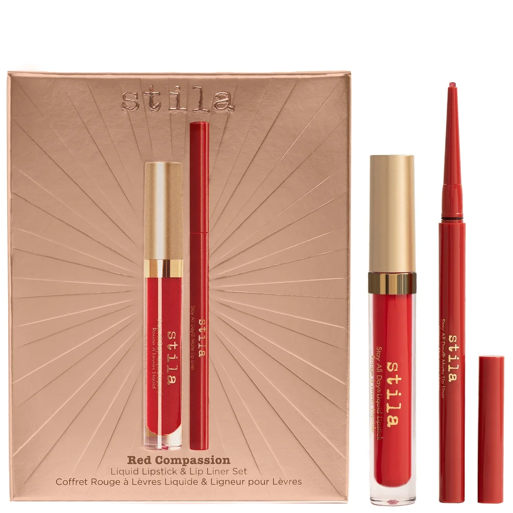 Stila Gifts & Sets Red Compassion Liquid Lipstick & Lip Liner Set Image 1