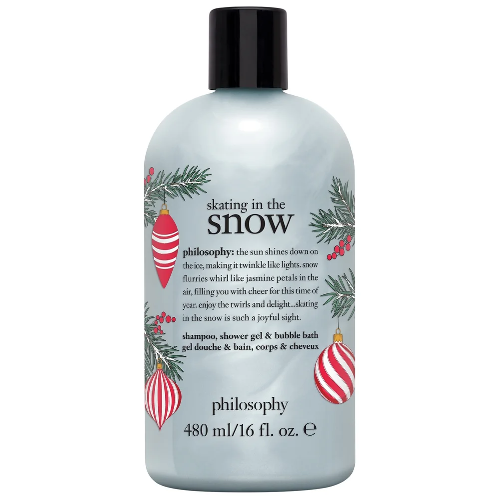 philosophy Bath & Shower Gels Skating In The Snow Shampoo, Shower Gel & Bubble Bath 480ml Image 1