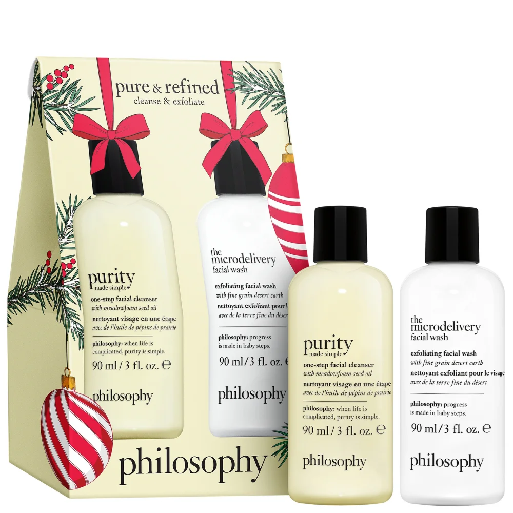 philosophy Christmas 2022 Skin Care Purity Cleanser and Wash Gift Set Image 1