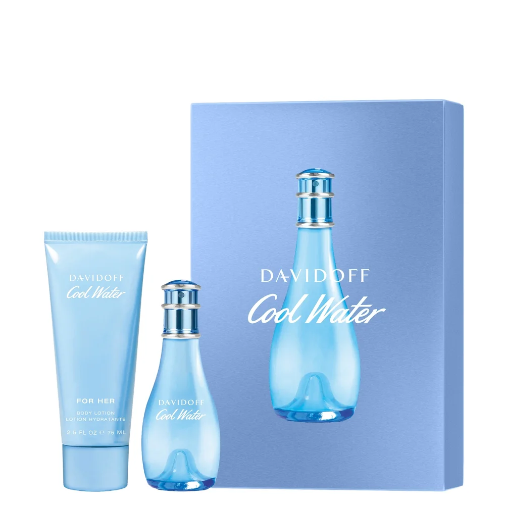 Davidoff Cool Water Woman Eau de Toilette Spray 30ml Gift Set Image 1