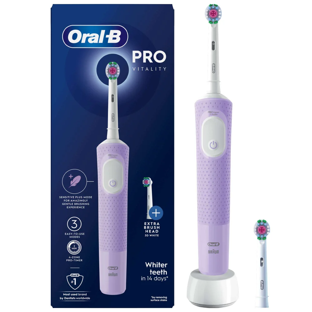 Oral-B Vitality Pro Lilac Electric Toothbrush Image 1