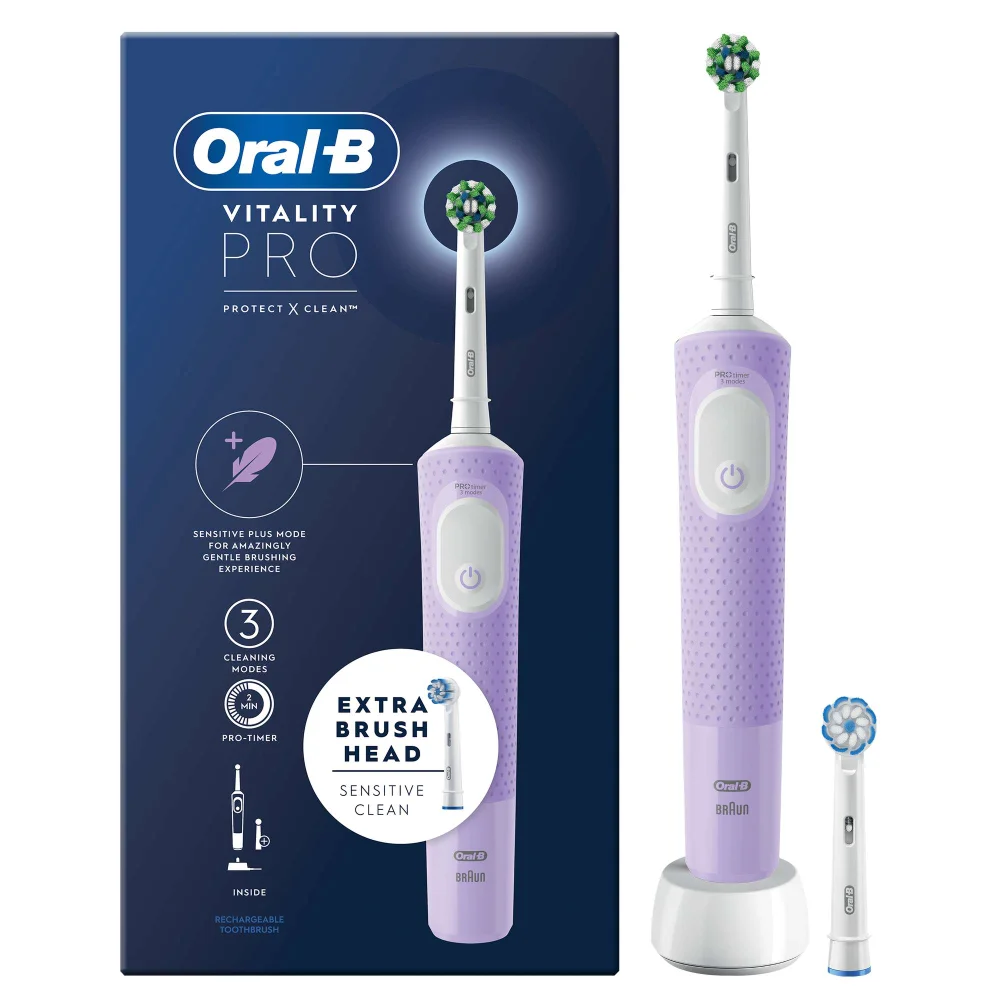 Oral-B Vitality Pro Lilac Electric Toothbrush Image 1