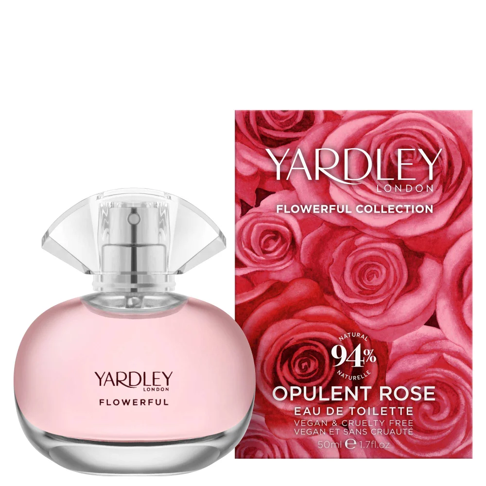 Yardley Opulent Rose Eau de Toilette Spray 50ml Image 1
