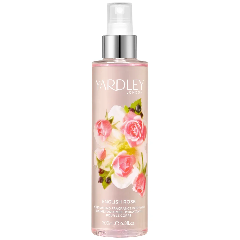 Yardley English Rose Moisturising Fragrance Body Mist 200ml Image 1