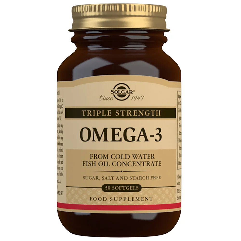 Solgar Omegas & Fatty Acids Triple Strength Omega-3 Softgels x 50 Image 1