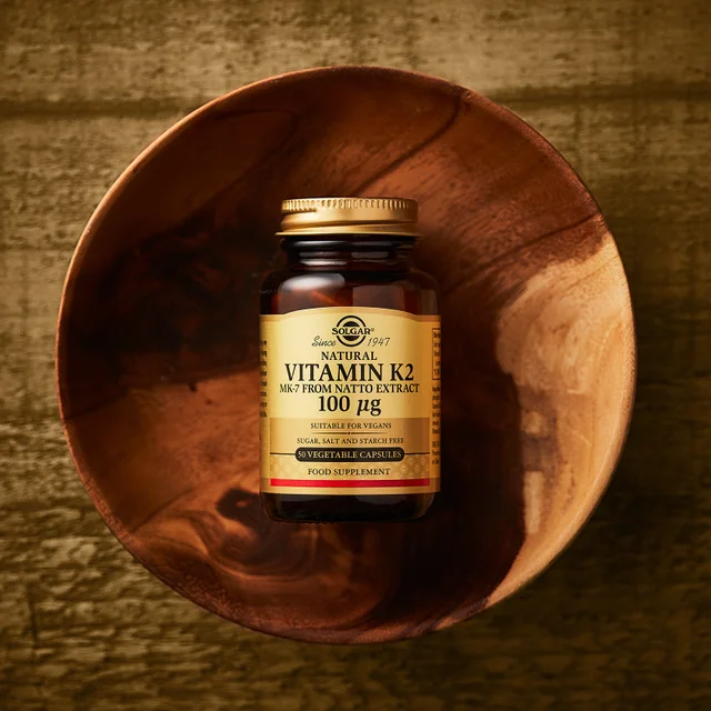 Solgar Natural Vitamin K2 (MK-7) 100 µg Vegetable Capsules x 50
