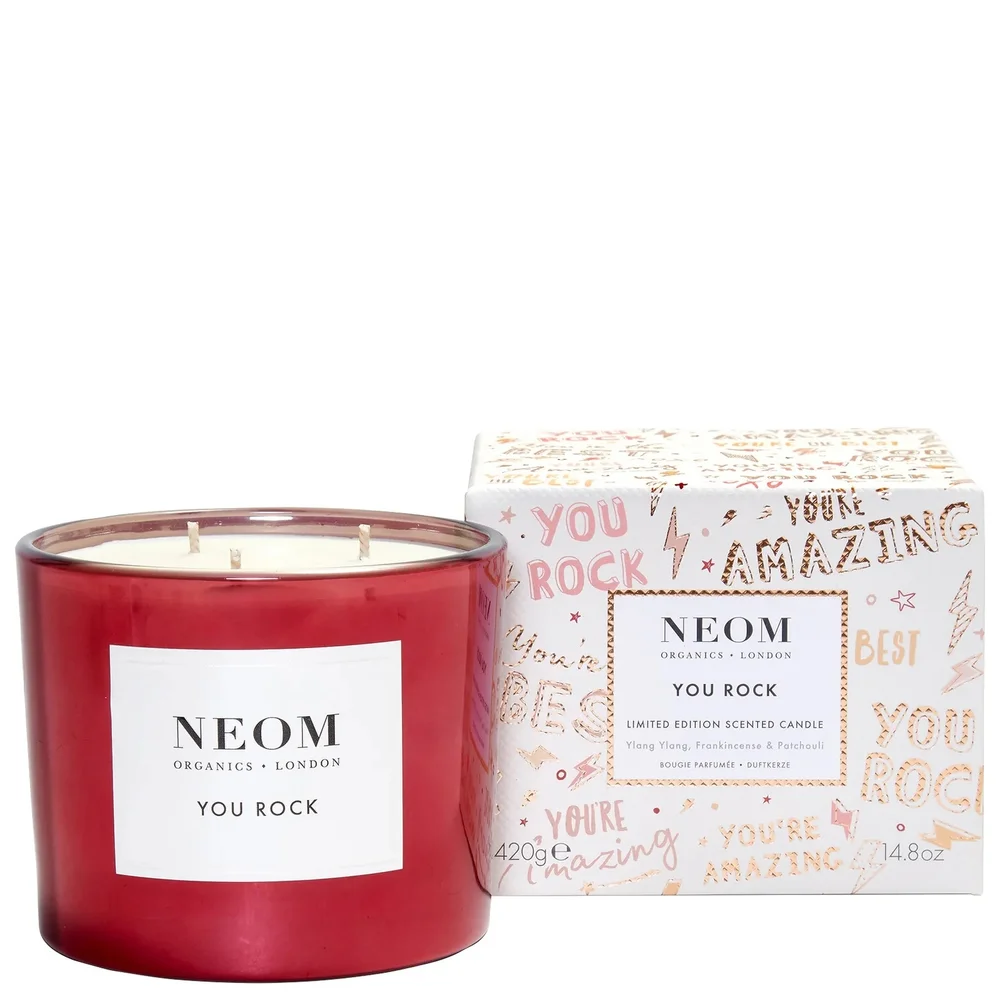 Neom Wellbeing London Scent To Calm & Relax You Rock Candle (3 Wick) 420g Image 1