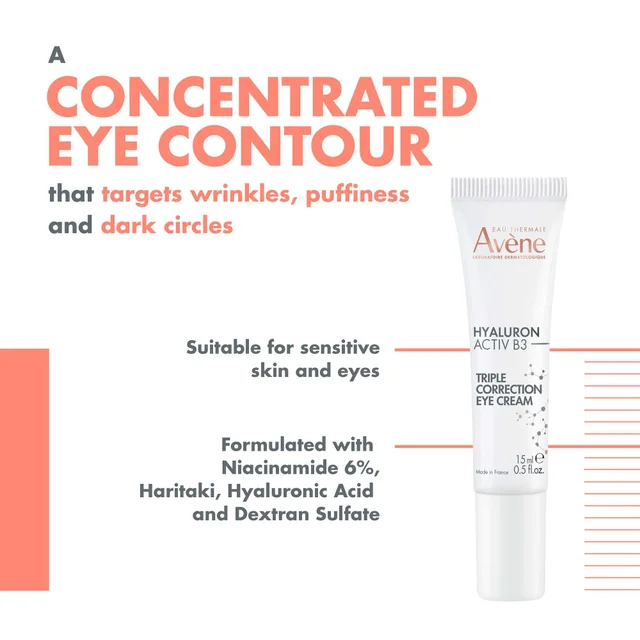Avène Hyaluron Activ B3 Triple Correction Eye Cream 15ml