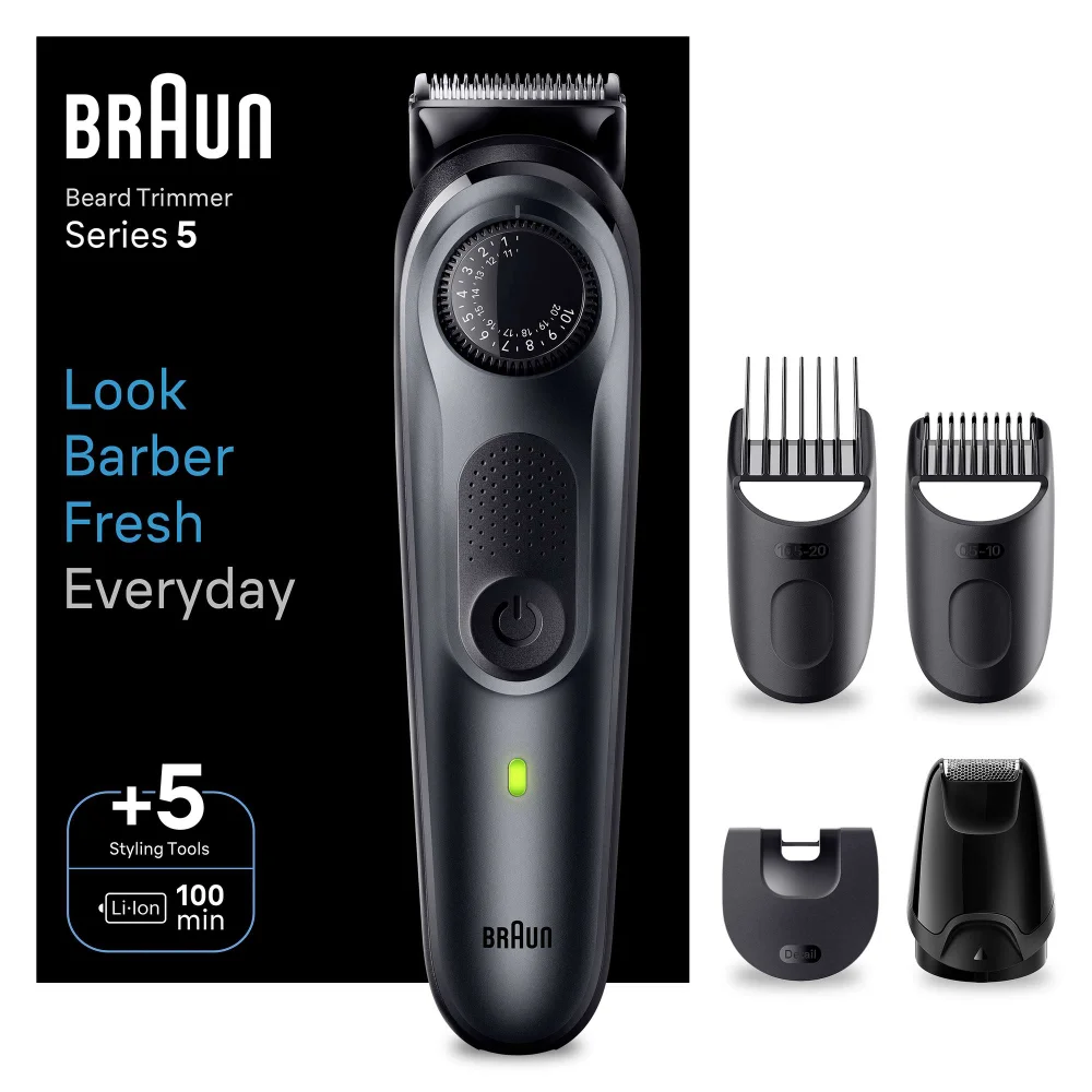 Braun Series Shavers Series 5 Beard Trimmer BT5420 With Styling Tools Image 1