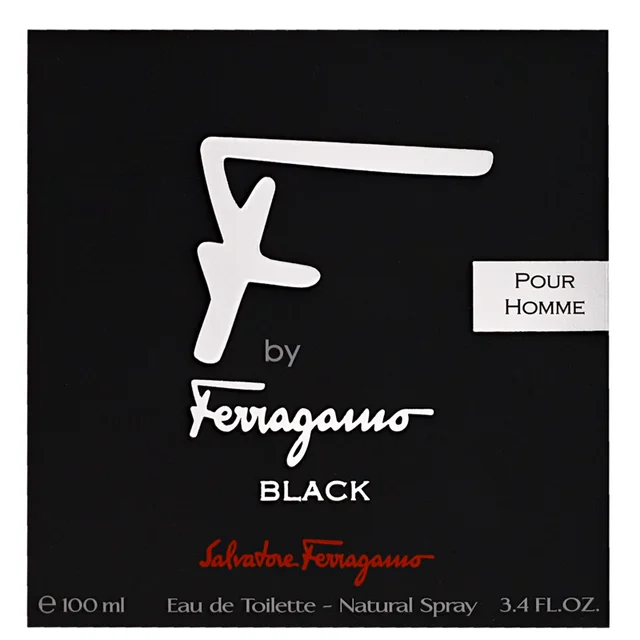 FERRAGAMO F by Ferragamo Pour Homme Black Eau de Toilette Spray 100ml