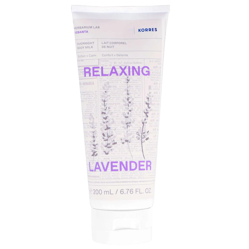 KORRES Body Relaxing Lavender Overnight Body Milk 200ml Image 1