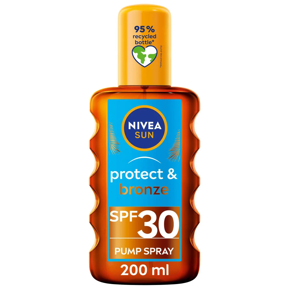 Nivea Sun Care Protect & Bronze SPF30 Oil Spray 200ml Image 1