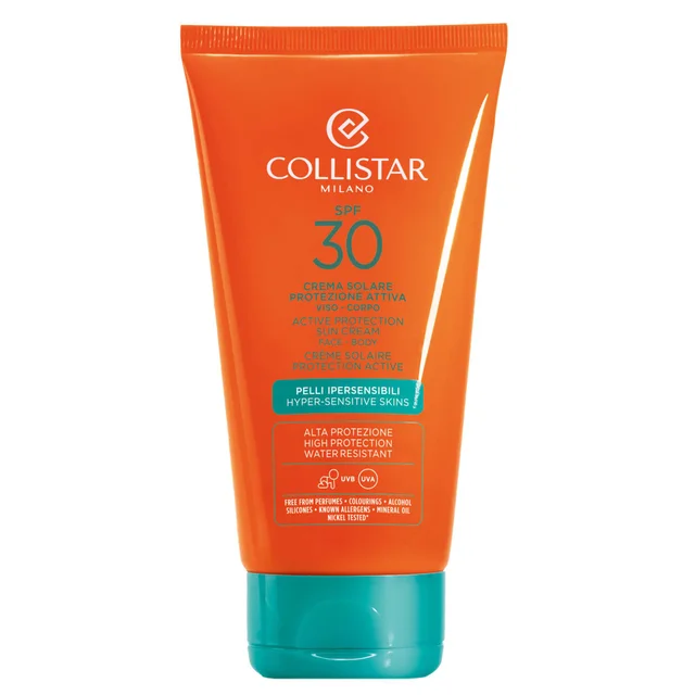 Collistar Active Protection Tanning Cream for Sensitive Skin SPF30 150ml