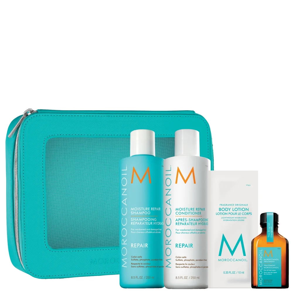 Moroccanoil Gifts & Sets Moisture Repair Shampoo & Conditioner with Free Gifts (Worth £45.65) Image 1