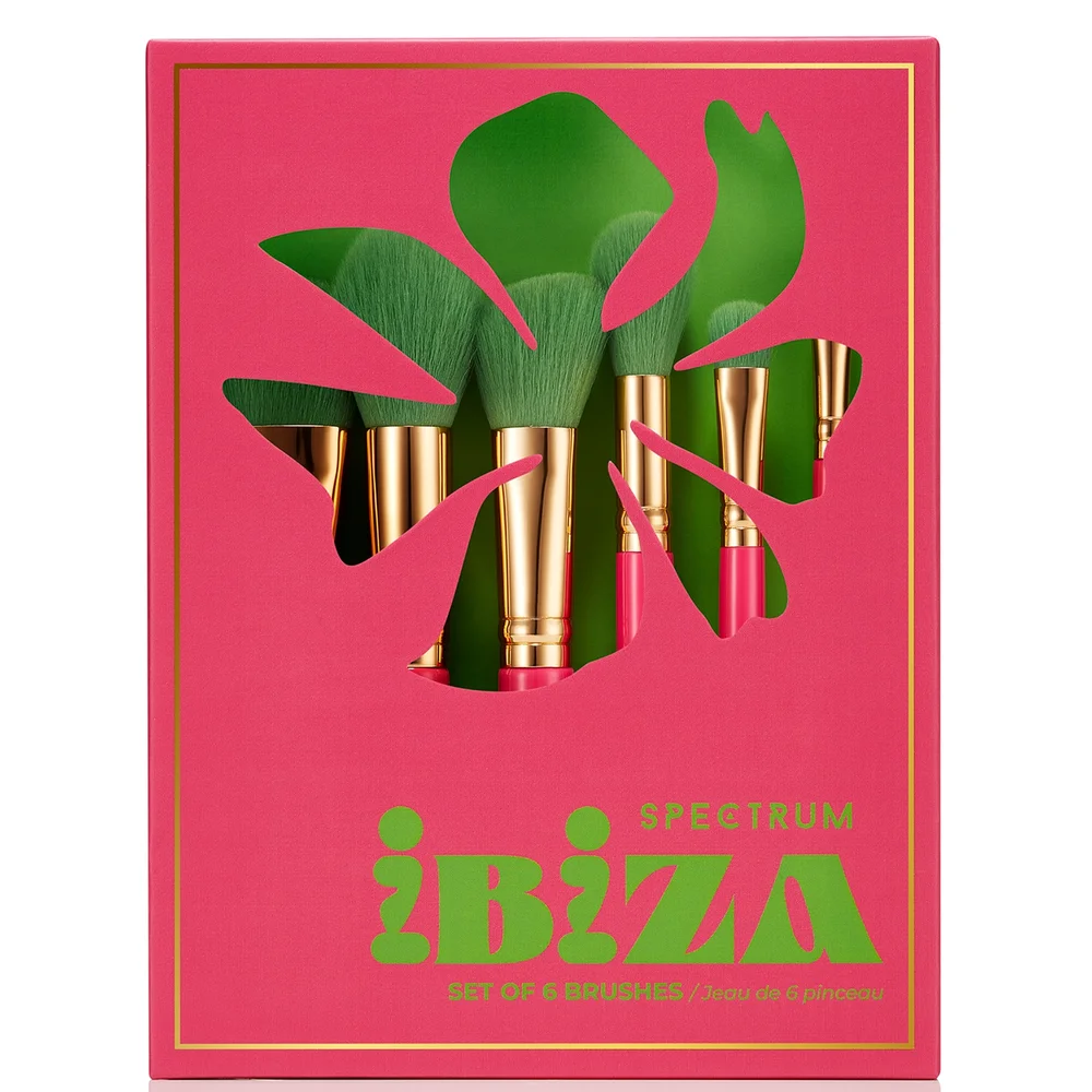 Spectrum Travel Books Ibiza 6 Piece Makeup Brush Set Image 1
