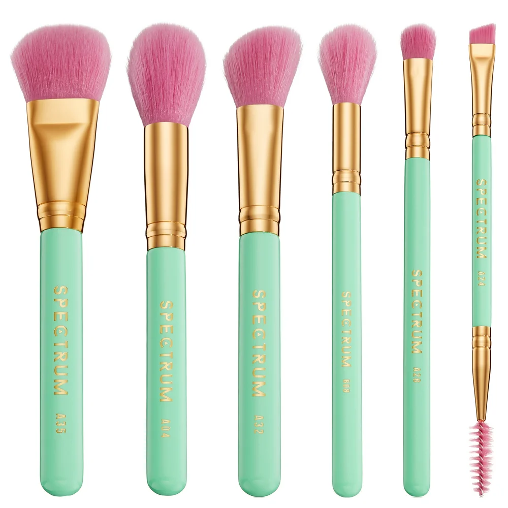 Spectrum Travel Books Miami 6 Piece Makeup Brush Set Image 1