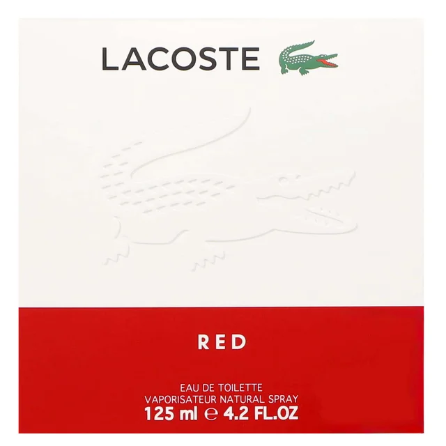 Lacoste Red Pour Homme Eau de Toilette Spray 125ml