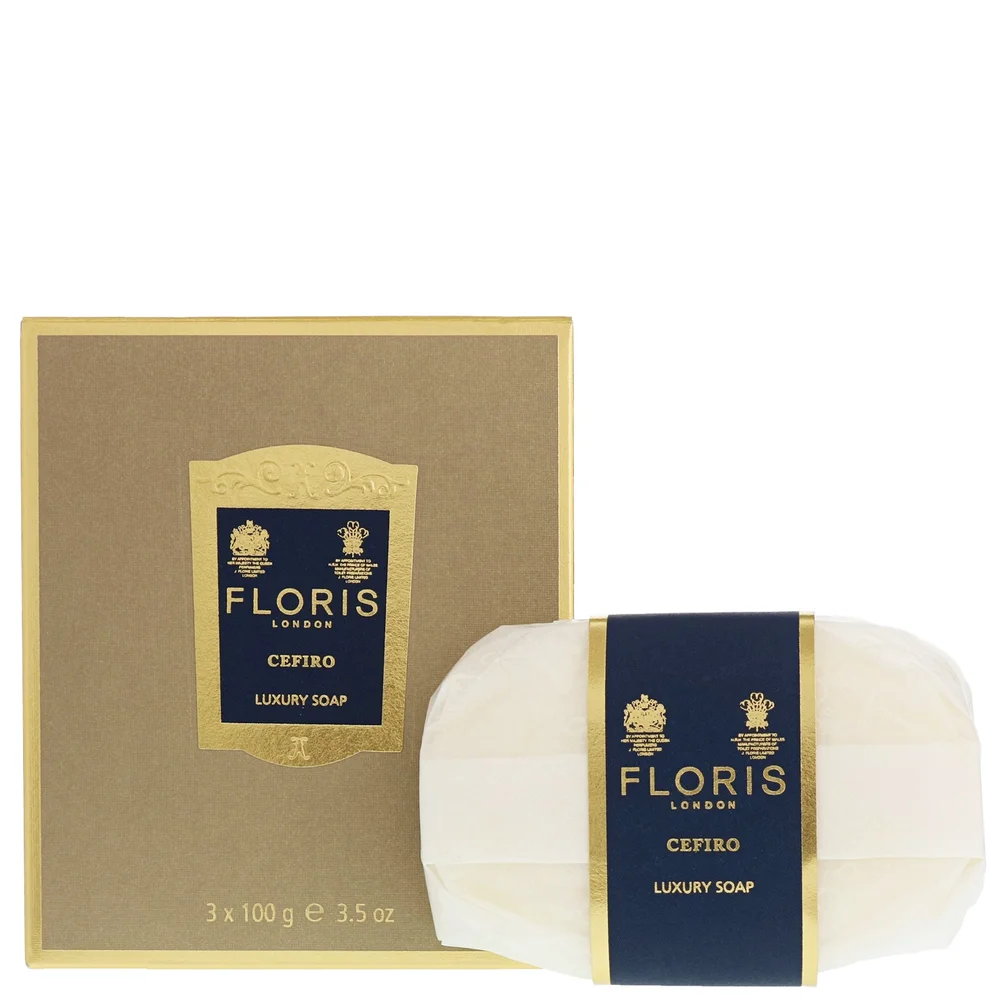 Floris London Cefiro Luxury Soap 3 x 100g Image 1