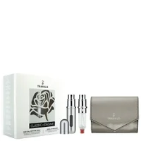 Travalo Perfume Atomiser Classic HD Flower Silver Set