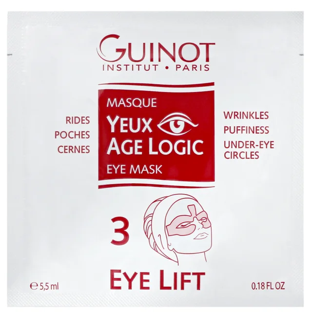 Guinot Eyes Lips & Neck Masque Yeux Age Logic Eye Mask 4 sachets 5.5ml / 0.18 fl.oz.