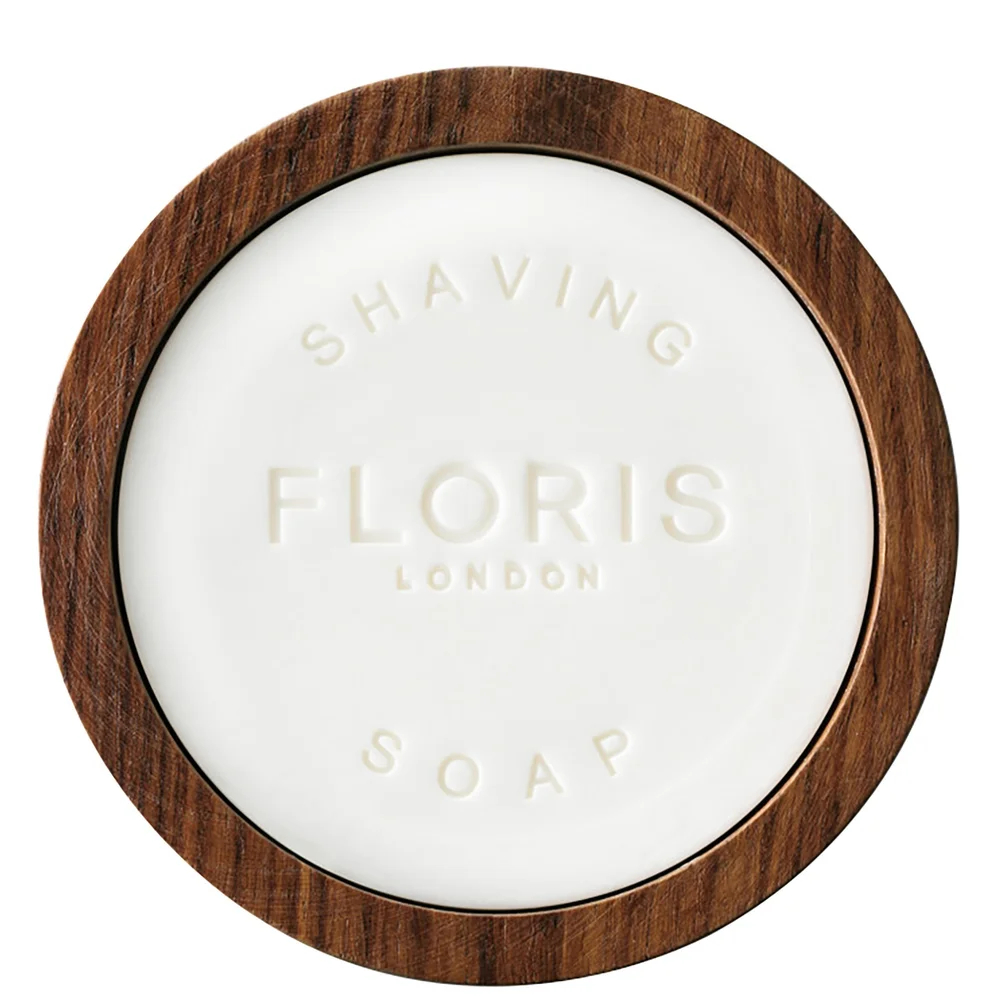 Floris London Elite Shaving Soap in a Wooden Bowl 100g Image 1